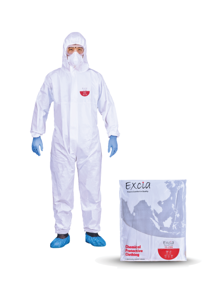 excia product Chemical Protective Clothing pack