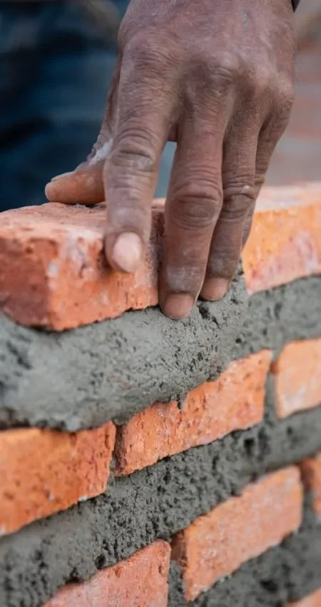 hand without construction gloves